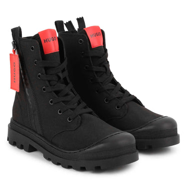 Botines HUGO negros para niños y adolescentes